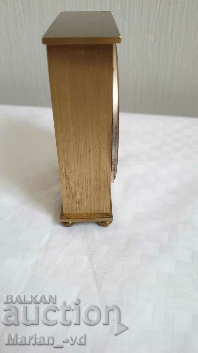 Table bronze mechanical clock JAZ 1976 - 1978. - 5