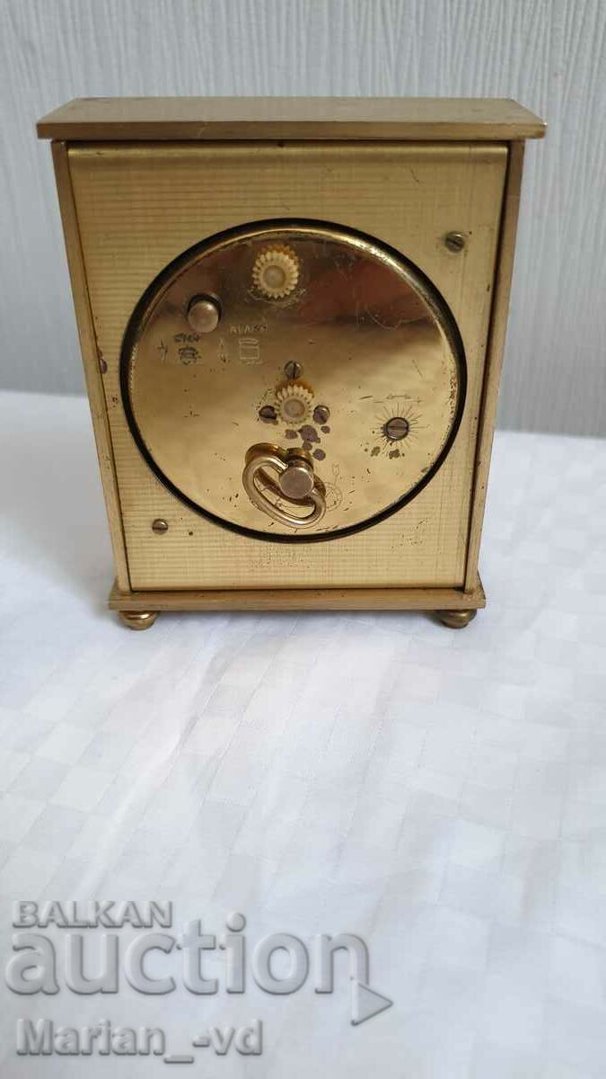 Table bronze mechanical clock JAZ 1976 - 1978. - 6