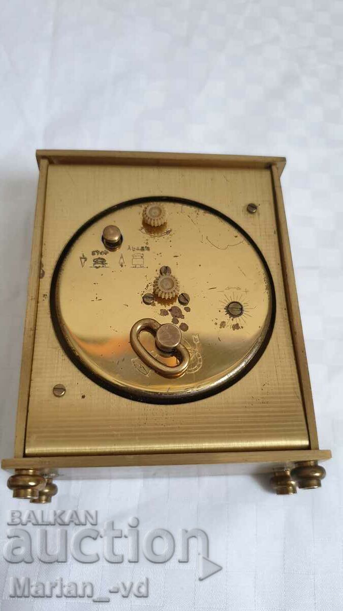 Table bronze mechanical clock JAZ 1976 - 1978. - 7