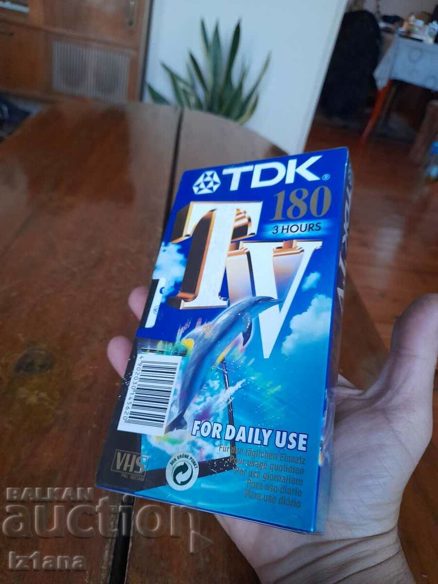 Auction TDK 180 Video Cassette Auction TDK 180 Video Cassette
