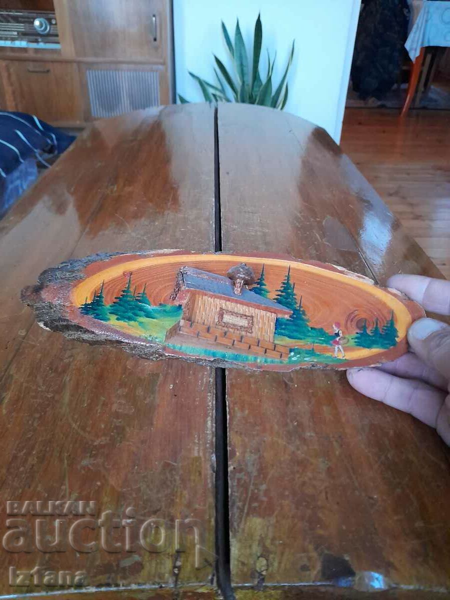 Auction  Old wooden decoration, souvenir