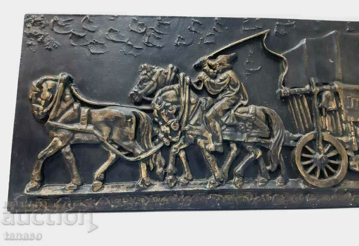 Old cast iron German relief panel(3.5) with price 145.00 BGN | € 74.14