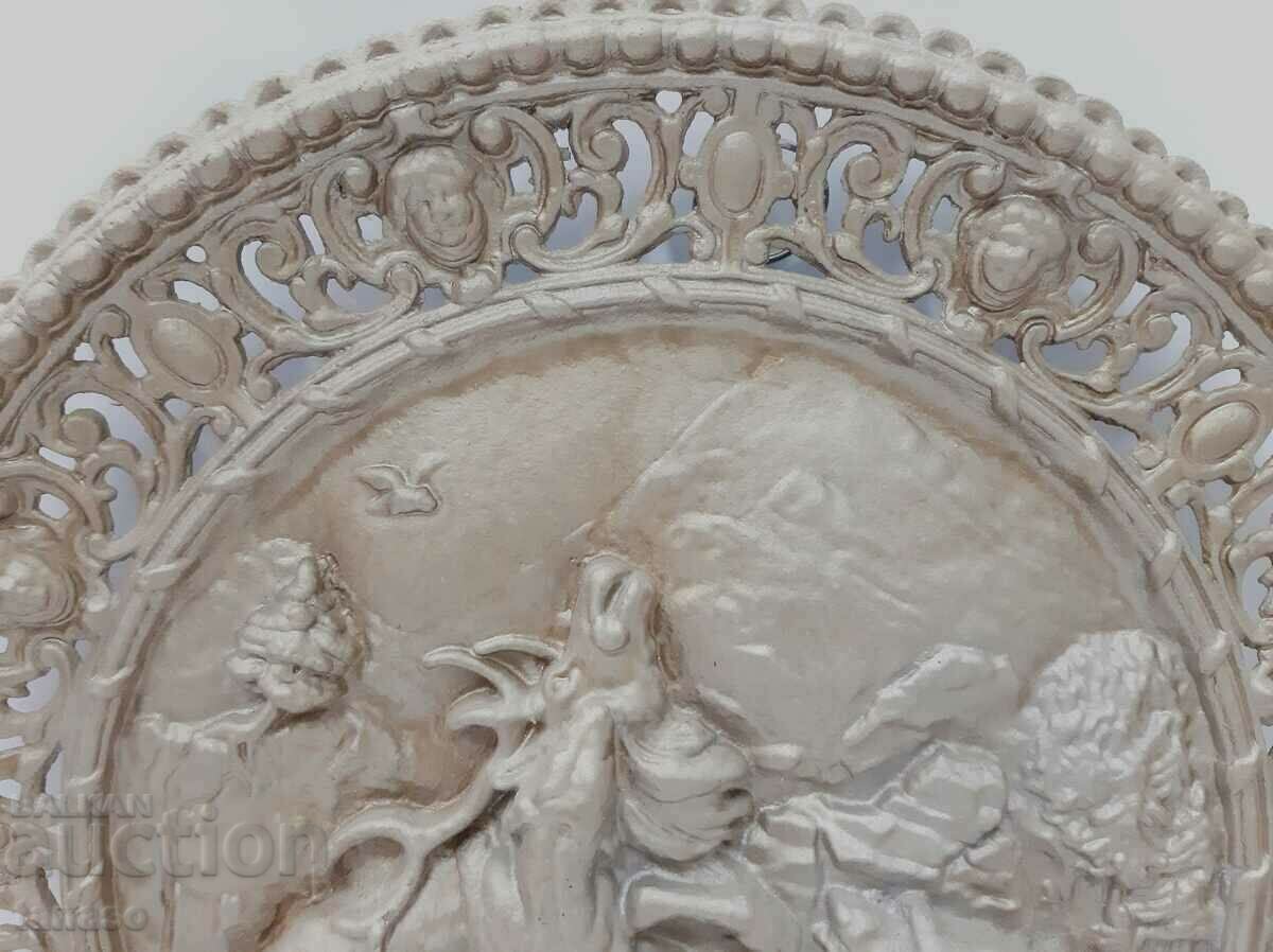 Δημοπρασία Παλαιό στρογγυλό μεταλλικό γερμανικό ανάγλυφο πάνελ (3.5) Δημοπρασία Παλαιό στρογγυλό μεταλλικό γερμανικό ανάγλυφο πάνελ (3.5)