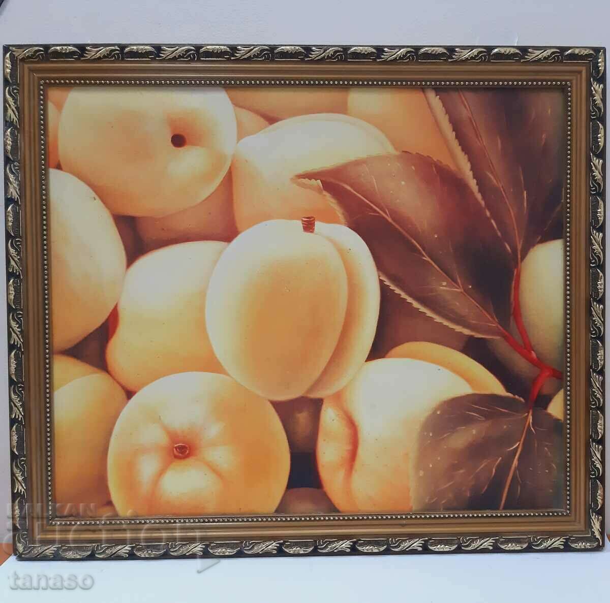 Picture print - peaches, framed (3.4) with price 40.00 BGN | € 20.45 Picture print - peaches, framed (3.4) with price 40.00 BGN | € 20.45