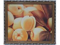 Picture print - peaches, framed (3.4)