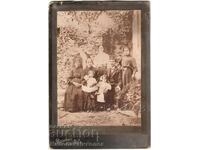 1911 OLD PHOTO CARDBOARD FARM FAMILY G546