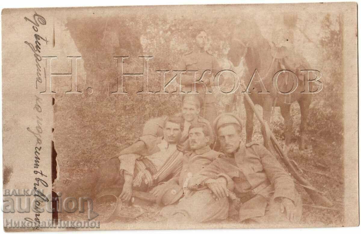 1918 FOTO VECHE MILITAR LONGOZA KAMCHIYA VARNA G552