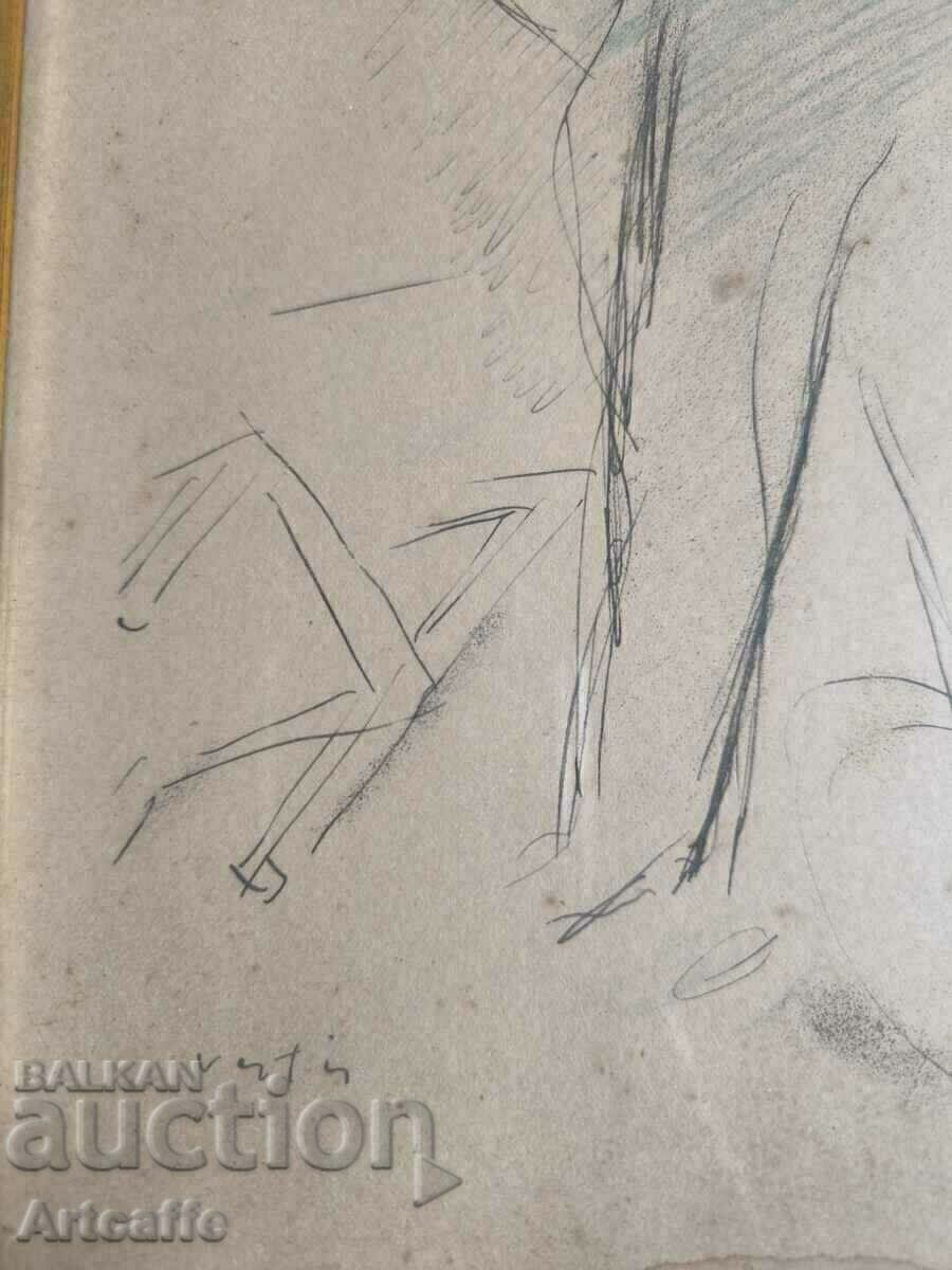 Доставка на Стара,Френска Литография,подписана