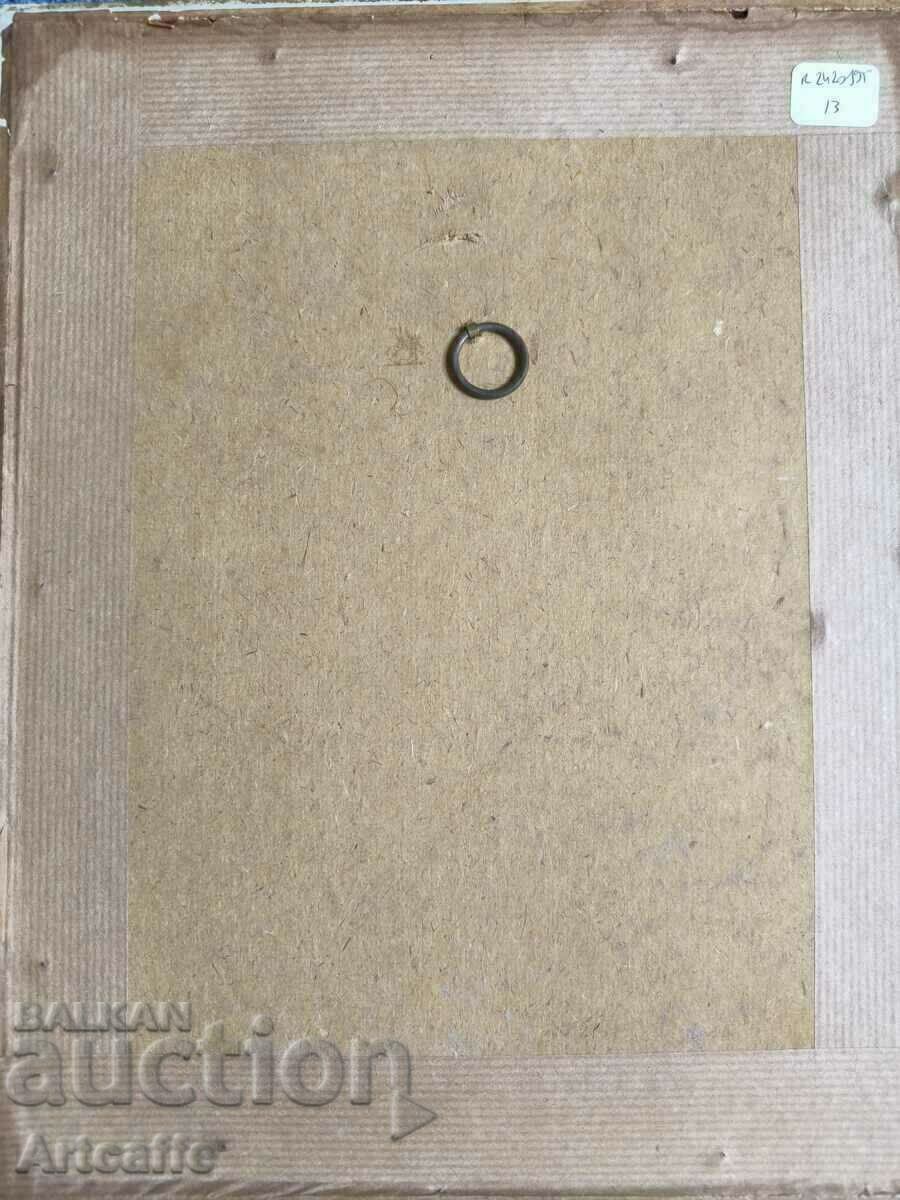 Litografia veche, franceza, semnata - 7