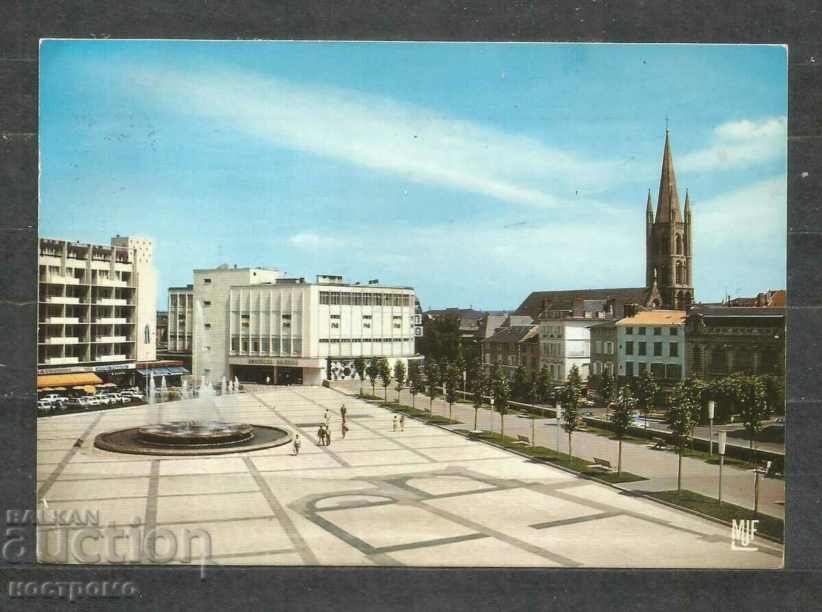 Limoges - traveled France Post card - A 1889