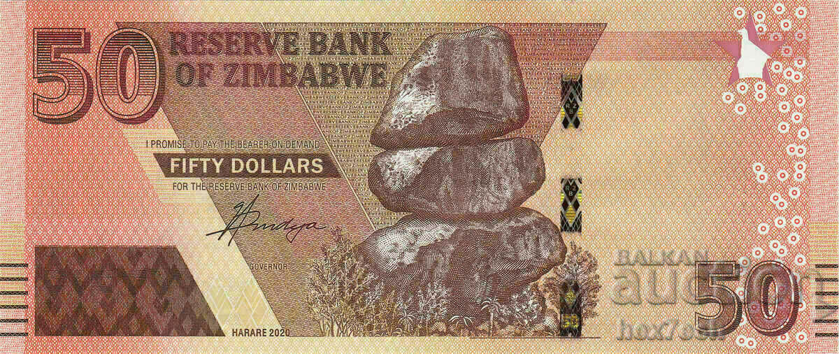 ❤️ ⭐ Zimbabwe 2020 $50 UNC new ⭐ ❤️ with price 3.49 BGN | € 1.78 ❤️ ⭐ Zimbabwe 2020 $50 UNC new ⭐ ❤️ with price 3.49 BGN | € 1.78