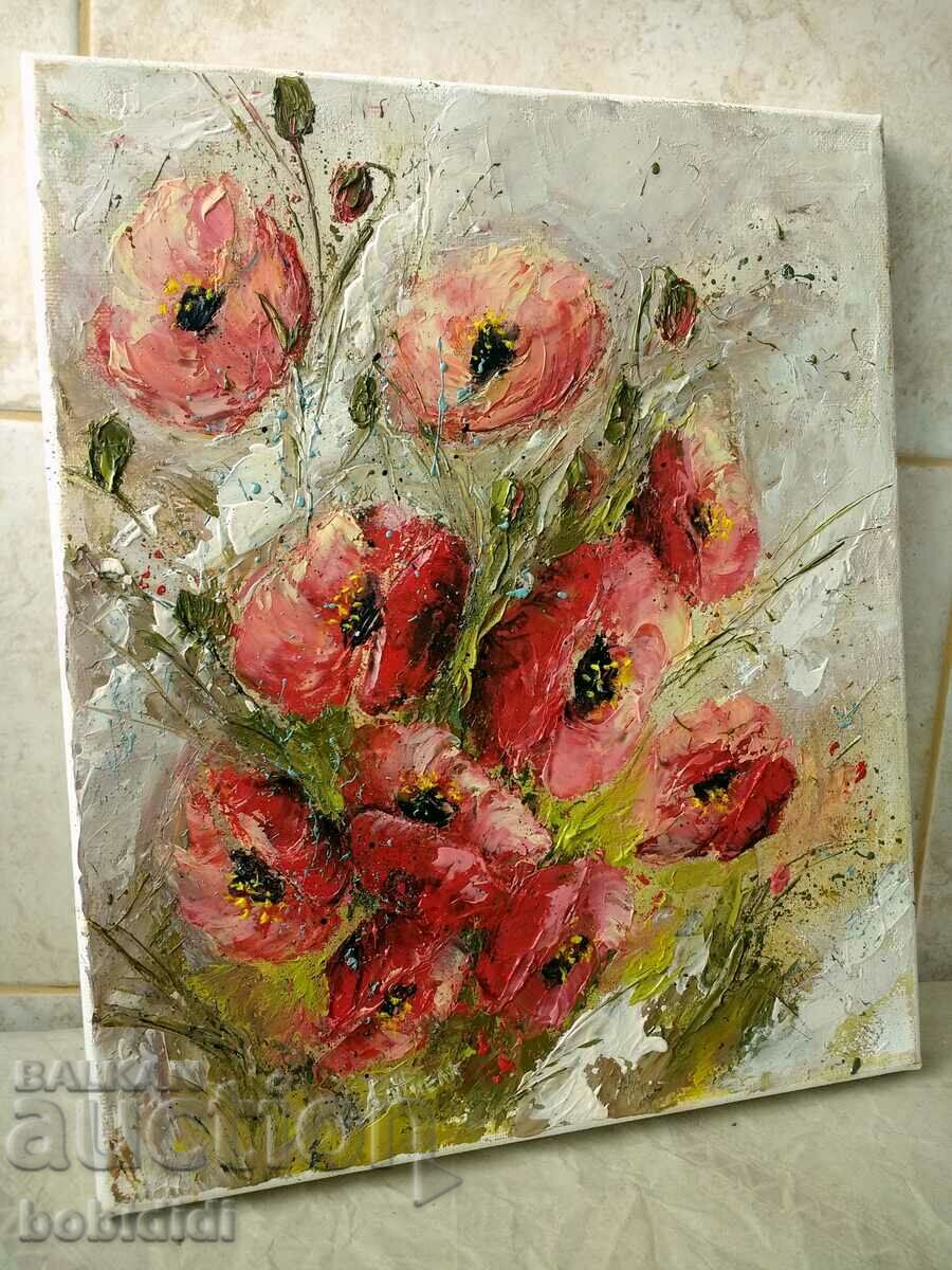Painting "Poppies with Love"