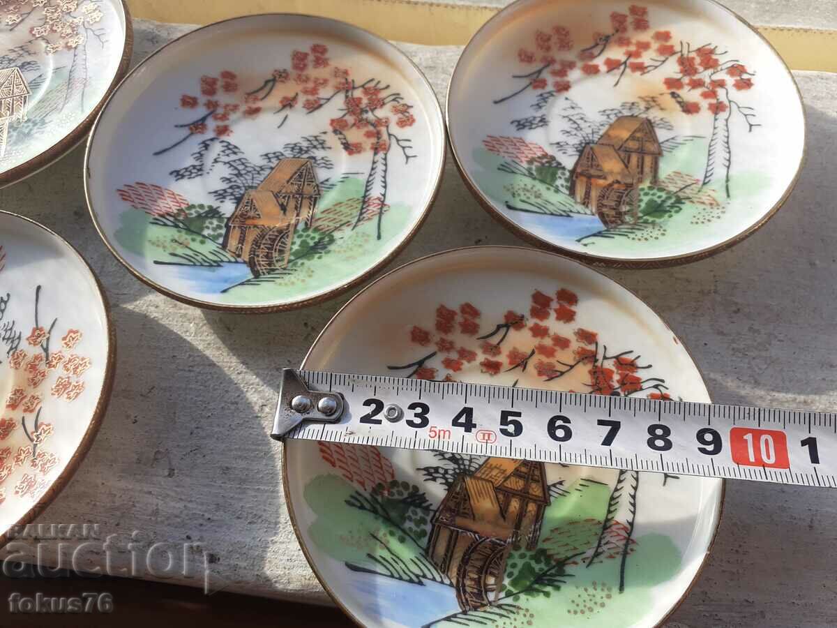 Livrarea Farfurii din portelan Kutani Japan - 5 buc. Livrarea Farfurii din portelan Kutani Japan - 5 buc.