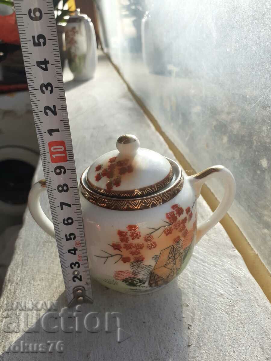 Sugar bowl porcelain Kutani Japan - 7 Sugar bowl porcelain Kutani Japan - 7