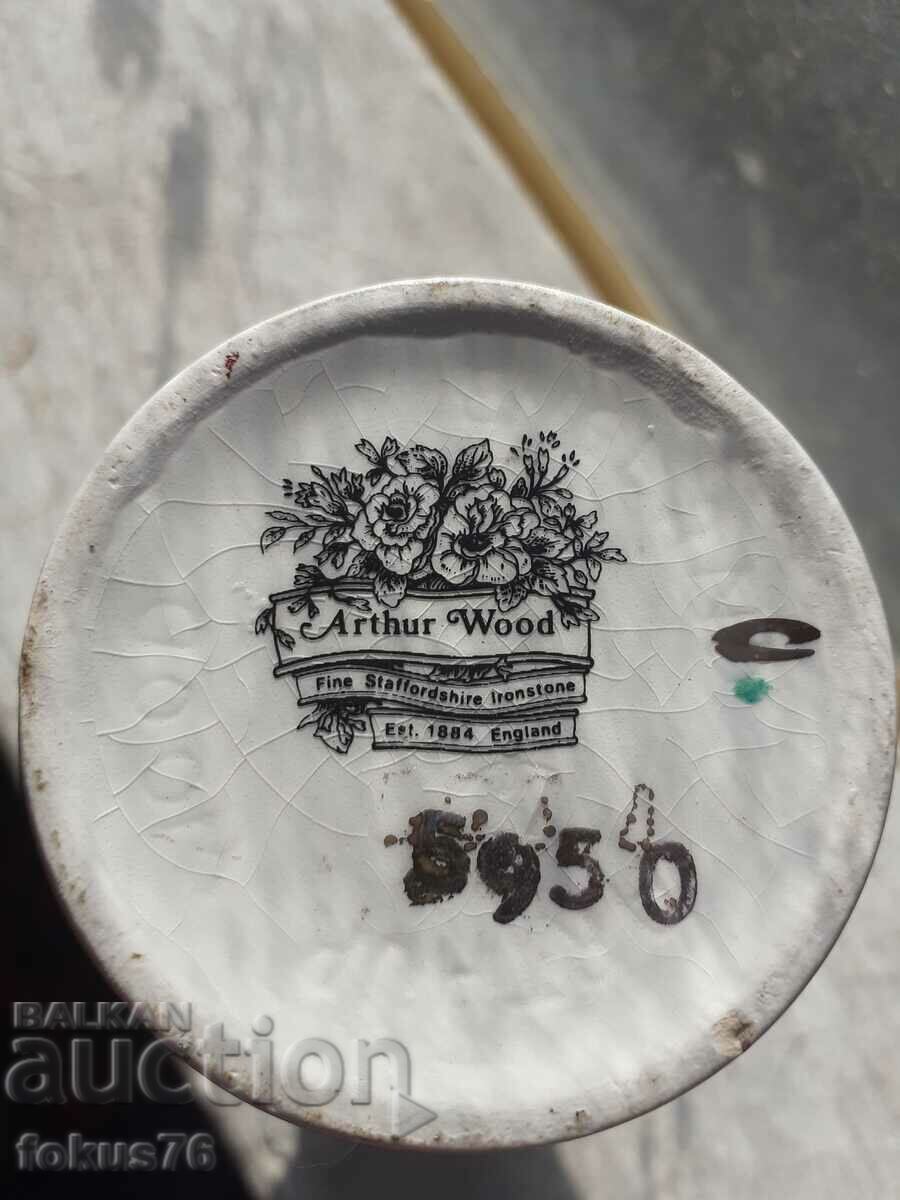 English porcelain vase gilt rose marking - 6 English porcelain vase gilt rose marking - 6