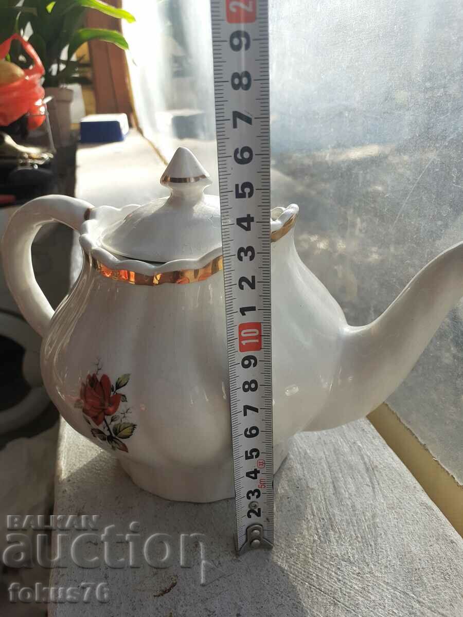 English porcelain teapot gilt rose marking - 6 English porcelain teapot gilt rose marking - 6