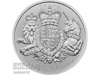 Moneda de argint „Stema regală” 2023 de 1 oz - Marea Britanie