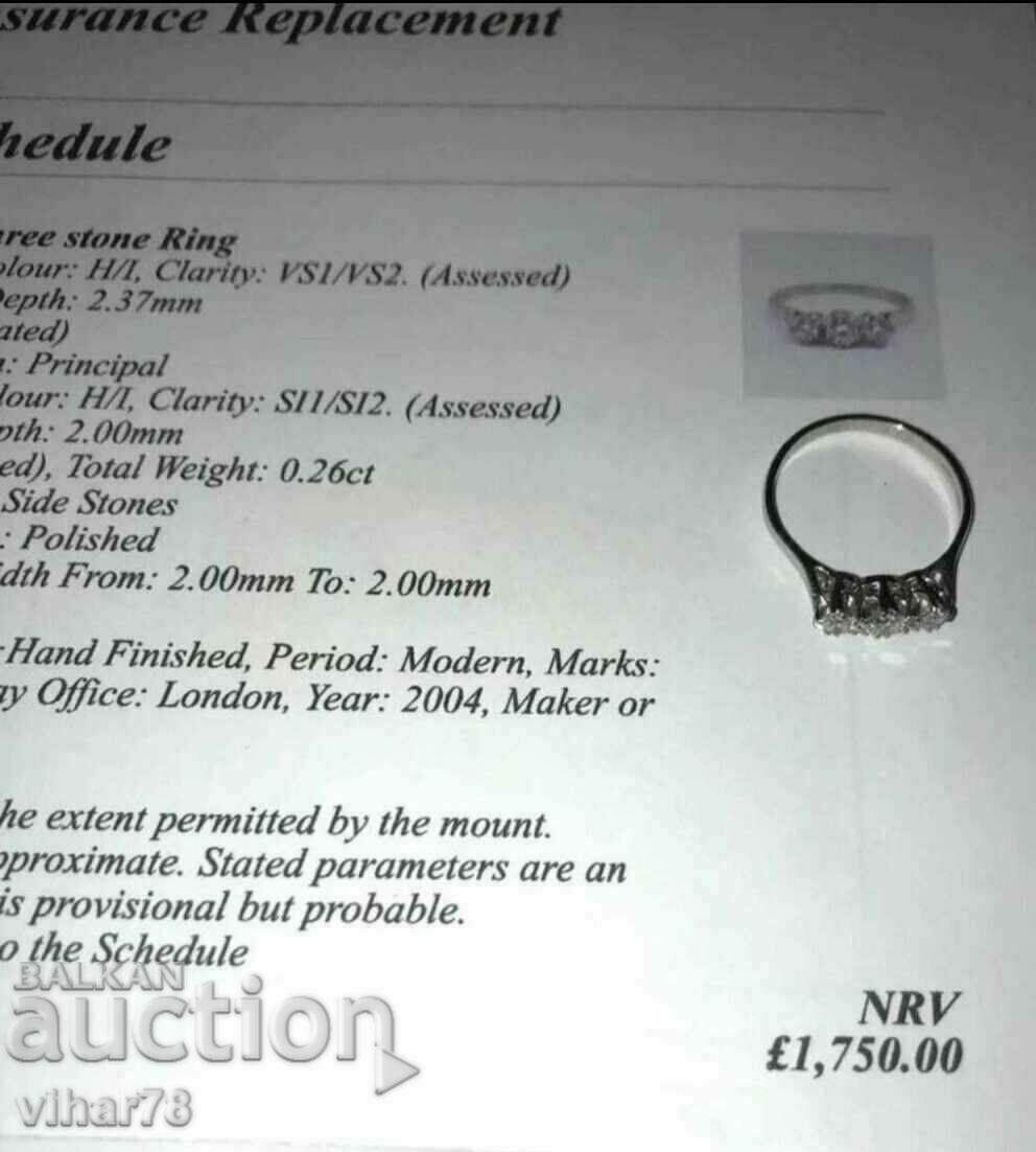 Platinum diamond ring with personal delivery only - 6 Platinum diamond ring with personal delivery only - 6