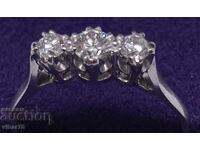 Платинен пръстен с диаманти само с лично предаване