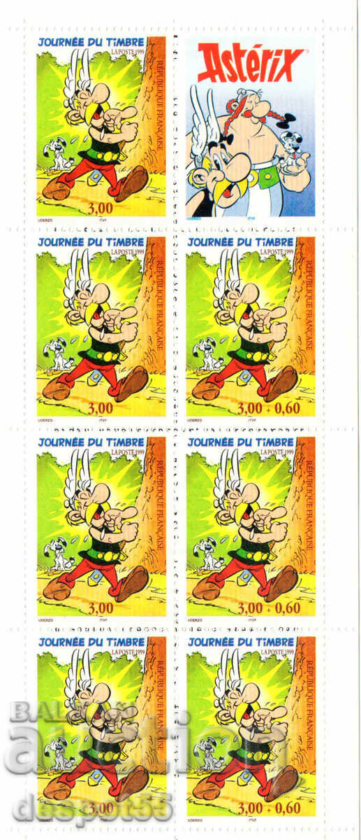 1999. Γαλλία. Ημέρα γραμματοσήμων. Δελτίο x8.