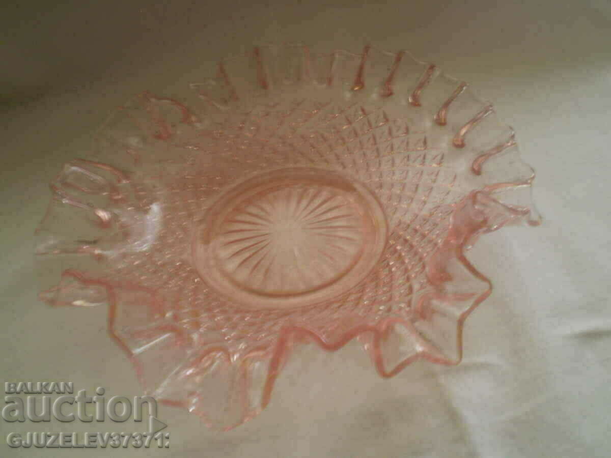 ΣΠΑΝΙΑ αρ νουβό ροζ σγουρή γυάλινη καραμέλα - 6