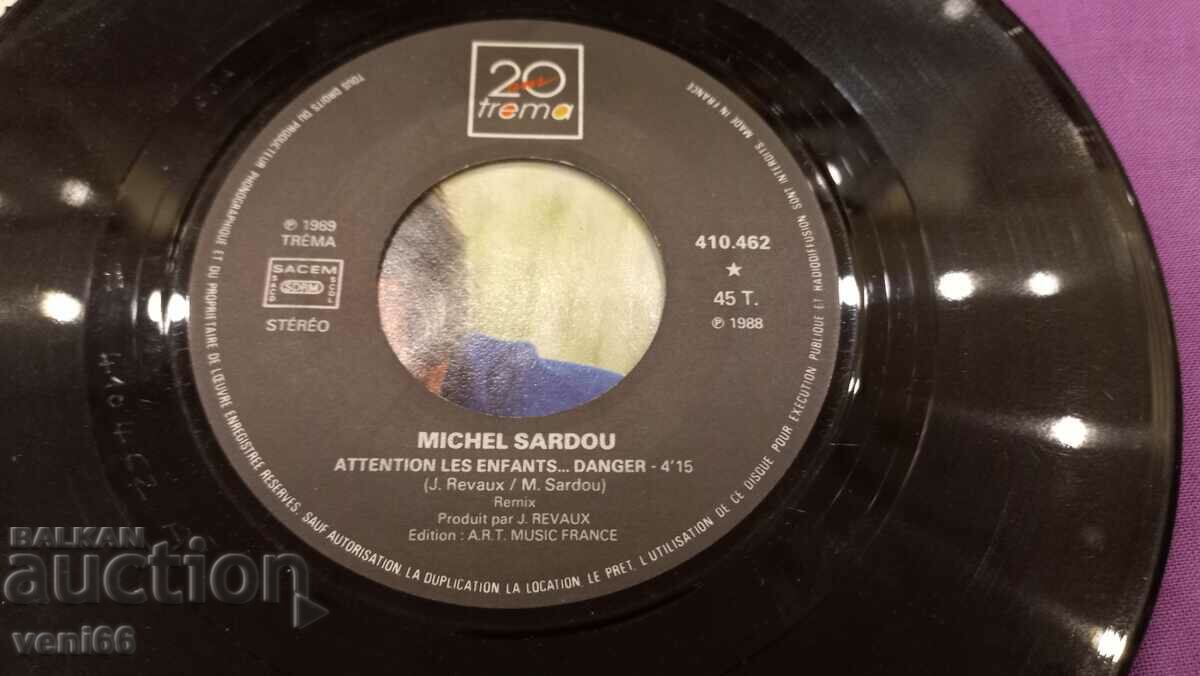 Auction Gramophone record - small Sardou format Auction Gramophone record - small Sardou format