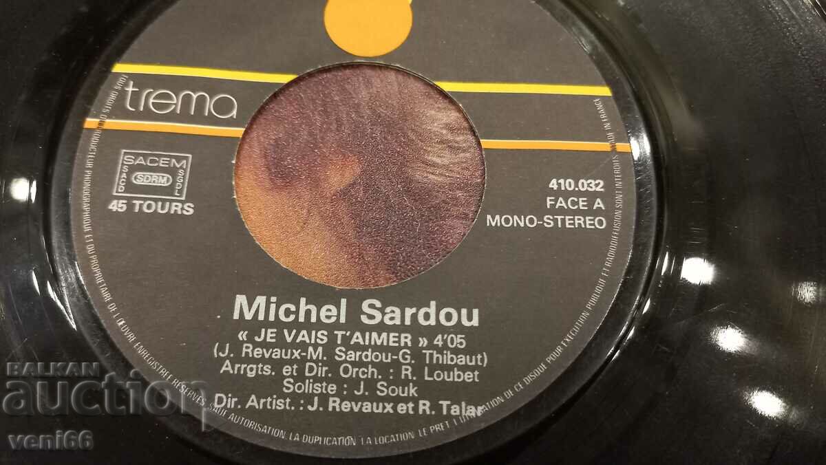 Auction Gramophone record - small Sardou format Auction Gramophone record - small Sardou format