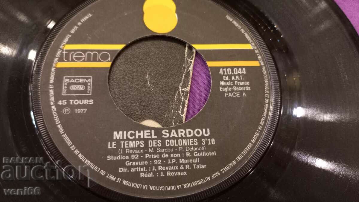 Auction Gramophone record - small Sardou format Auction Gramophone record - small Sardou format