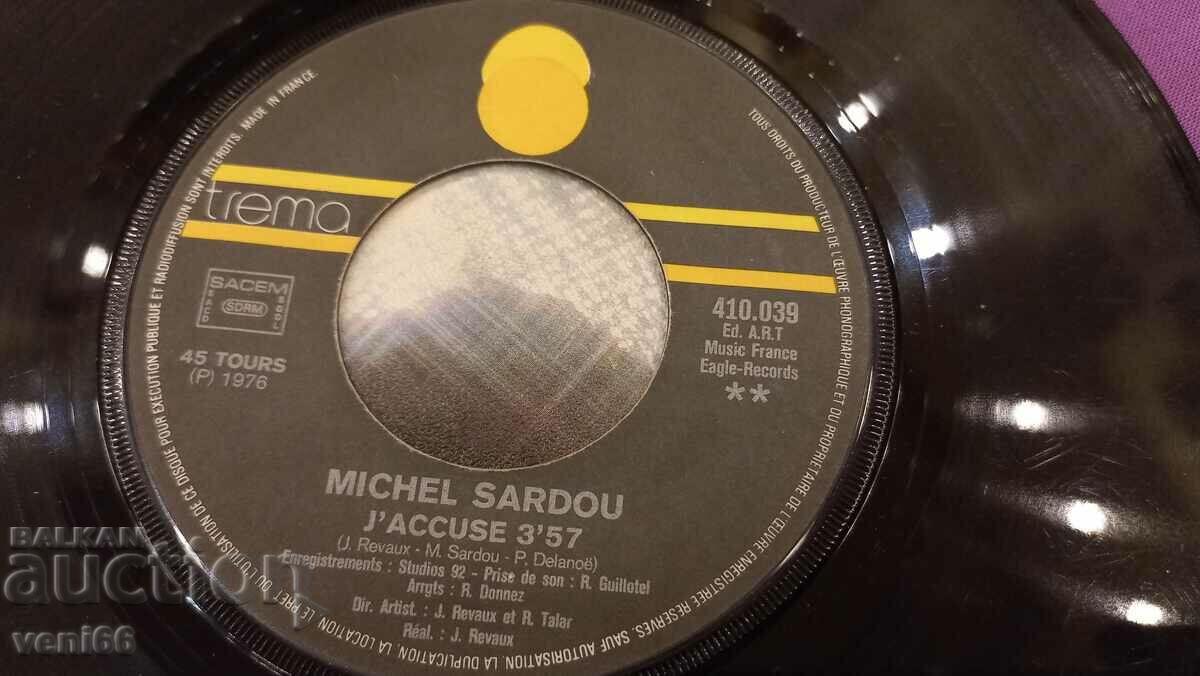 Auction Gramophone record - small Sardou format Auction Gramophone record - small Sardou format