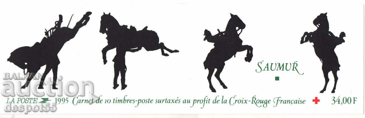 1995. France. Red Cross. Carnet x10. with price 9.50 BGN | € 4.86 1995. France. Red Cross. Carnet x10. with price 9.50 BGN | € 4.86