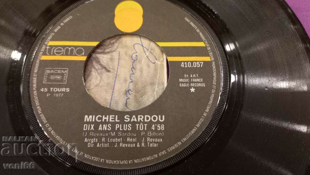 Auction Gramophone record - small Sardou format Auction Gramophone record - small Sardou format