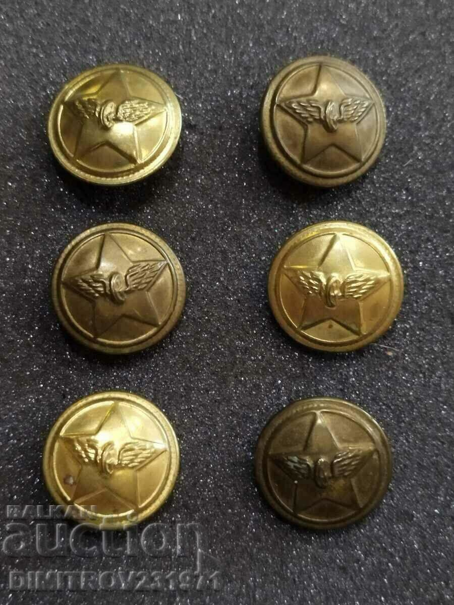 Buttons for railway uniform - small