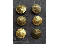 Buttons for railway uniform - small
