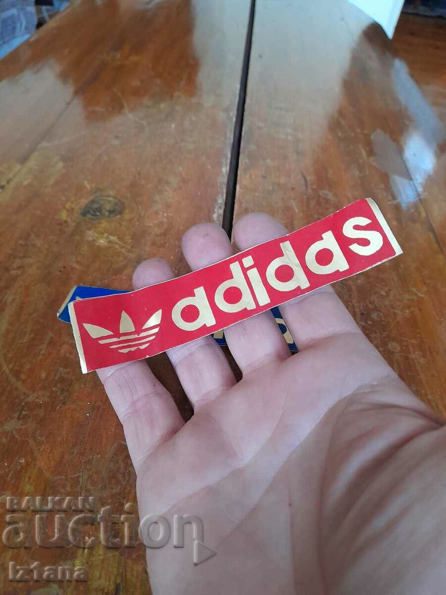 Old Adidas sticker with price 10.00 BGN | € 5.11 Old Adidas sticker with price 10.00 BGN | € 5.11