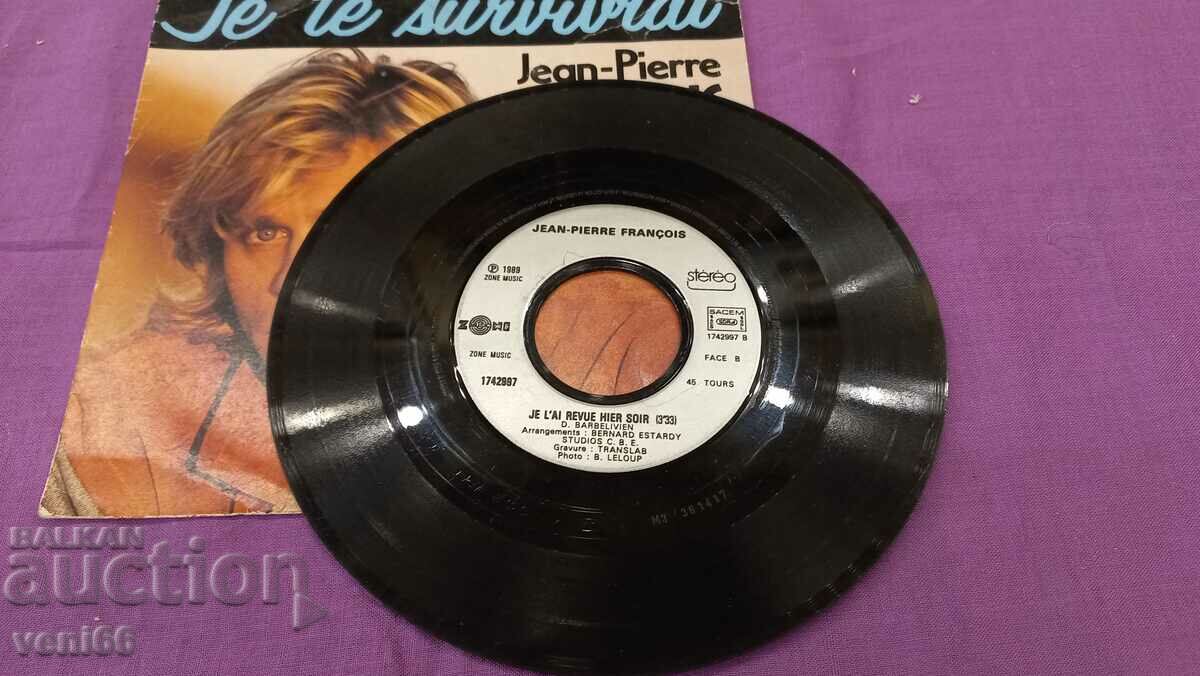 Gramophone record - small format Jean Pierre Francois with price 1.50 BGN | € 0.77 Gramophone record - small format Jean Pierre Francois with price 1.50 BGN | € 0.77