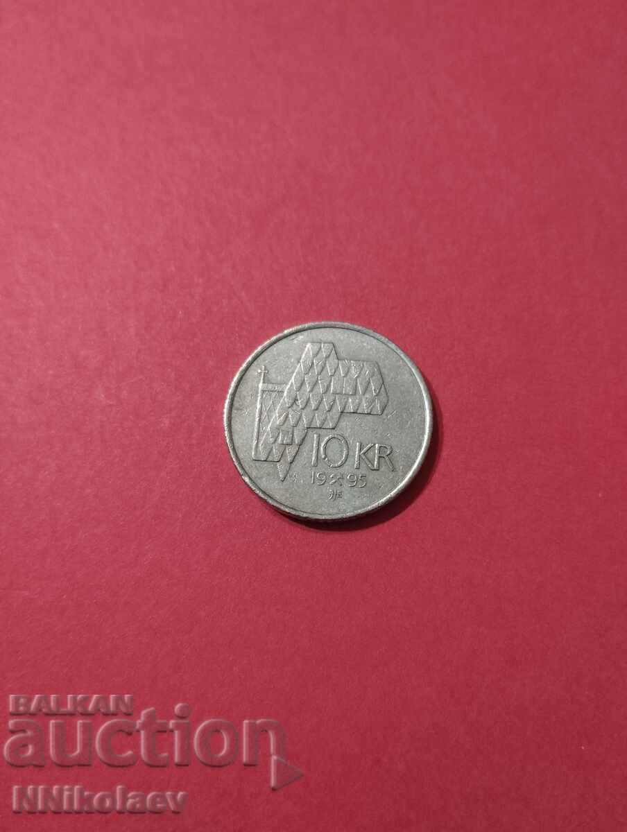 Norway 10 kroner 1995 with price 2.00 BGN | € 1.02 Norway 10 kroner 1995 with price 2.00 BGN | € 1.02