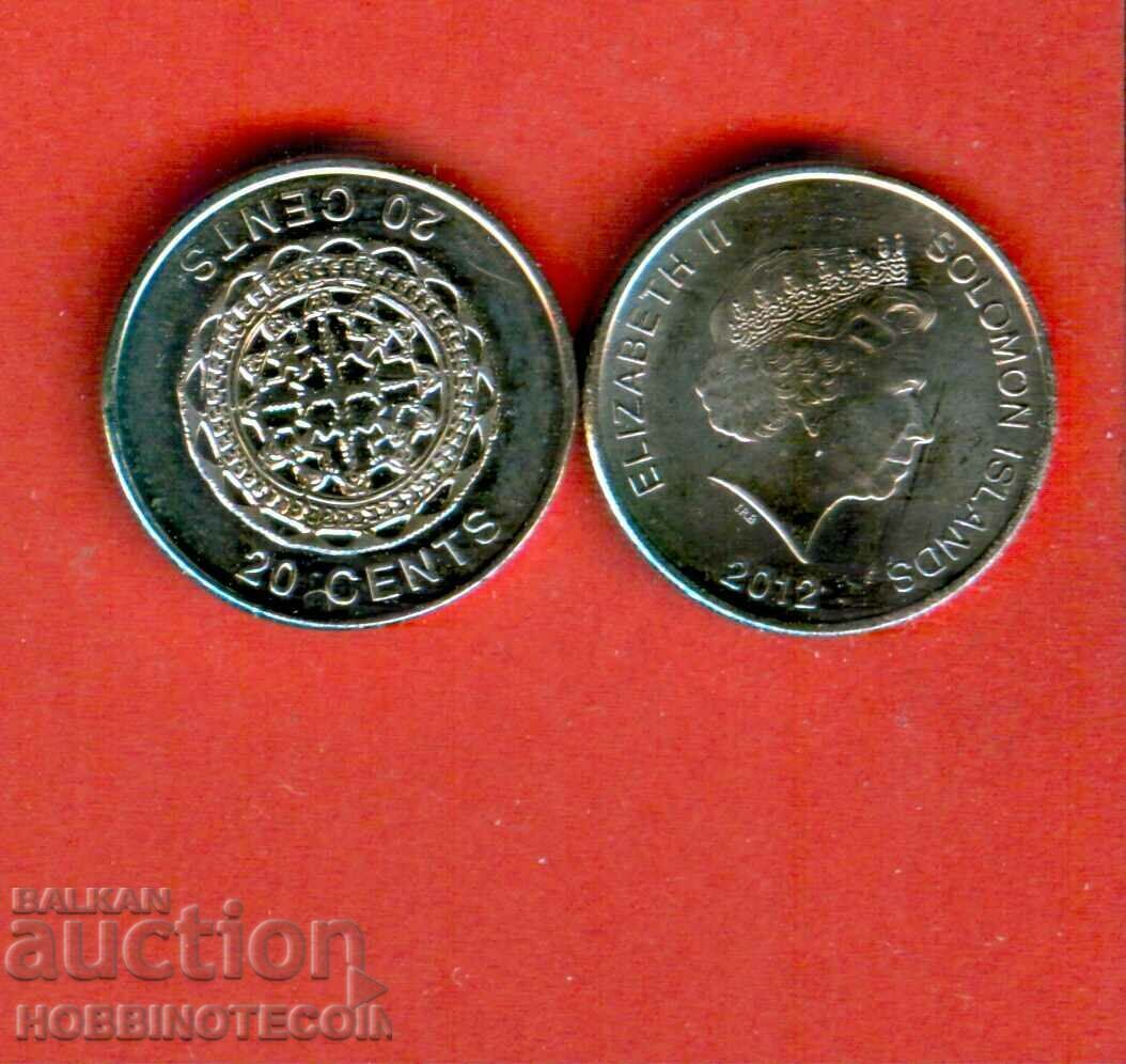 SOLOMON ISLANDS SOLOMON ISL 20 issue issue 2012 NEW UNC
