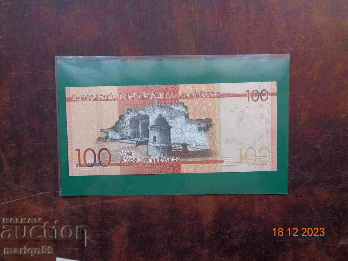 Auction  100 Dominican pesos 2019 / new