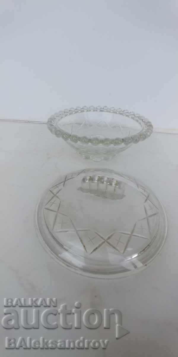 Auction Beautiful glass sugar bowl Auction Beautiful glass sugar bowl