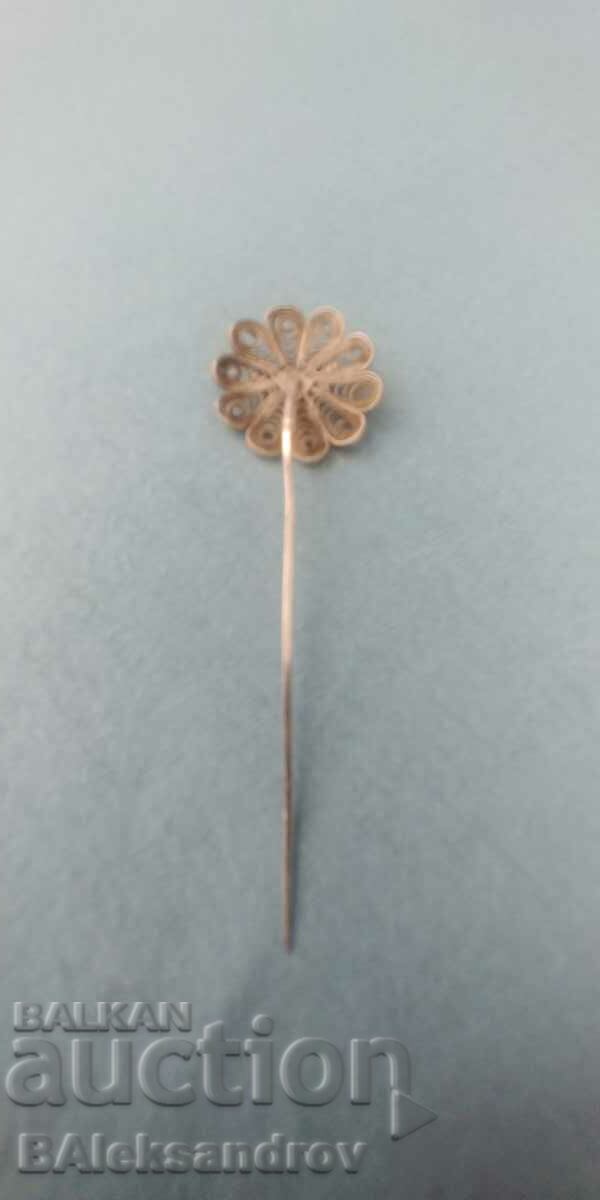 Δημοπρασία Ασημένια καρφίτσα φιλιγκράν Δημοπρασία Ασημένια καρφίτσα φιλιγκράν