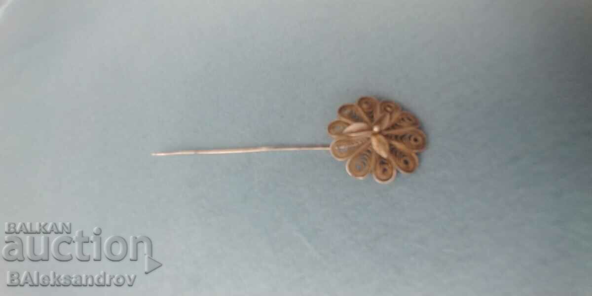 Παράδοση Ασημένια καρφίτσα φιλιγκράν Παράδοση Ασημένια καρφίτσα φιλιγκράν