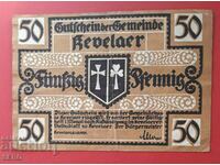 Banknote-Germany-S.Rhein-Westphalia-Kevelar-50 Pfennig 1921