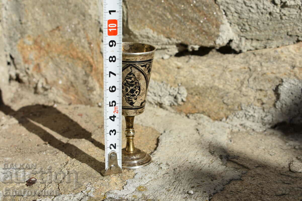 Auction  Silver Russian niello cup