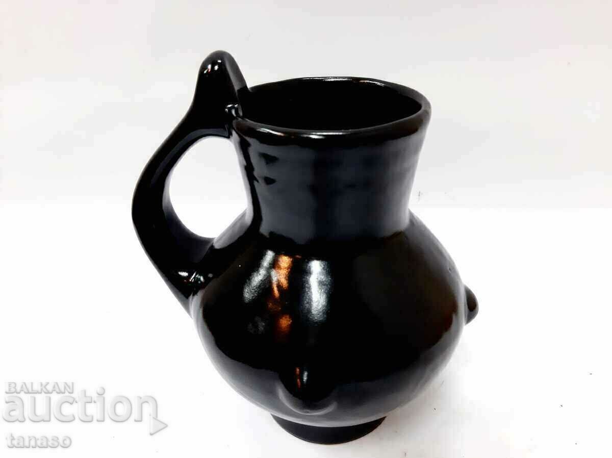 Old black ceramic jug (6.2) - 5
