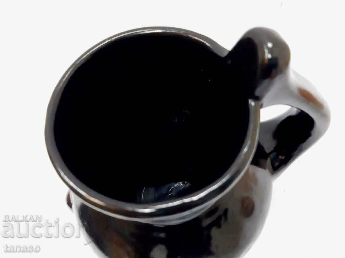 Old black ceramic jug (6.2) - 6