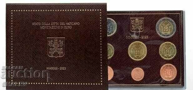 Vaticana 2023 - серия от 8 монети Ватикана / РЯДКА !!! - Unc