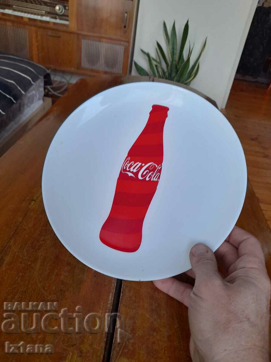 Coca Cola plate, Coca Cola with price 25.00 BGN | € 12.78 Coca Cola plate, Coca Cola with price 25.00 BGN | € 12.78