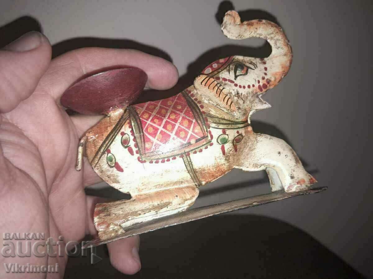 Доставка на Фигура,играчка,арт Деко,свещник,слон ламарина,рисуван