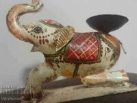 Figure, toy, Art Deco, candlestick, elephant tin, painted