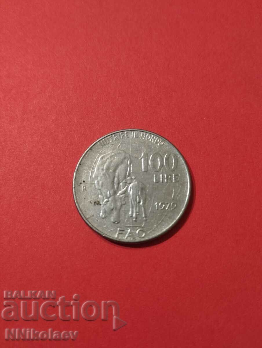 Italy 100 Lira 1979. FAO